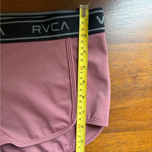 RVCA Women's Mauve / Dusty Pink Swim Booty Shorts - Picture 6 of 10